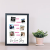 Our Love Story Poster – Personalised Timeline & Photo Print