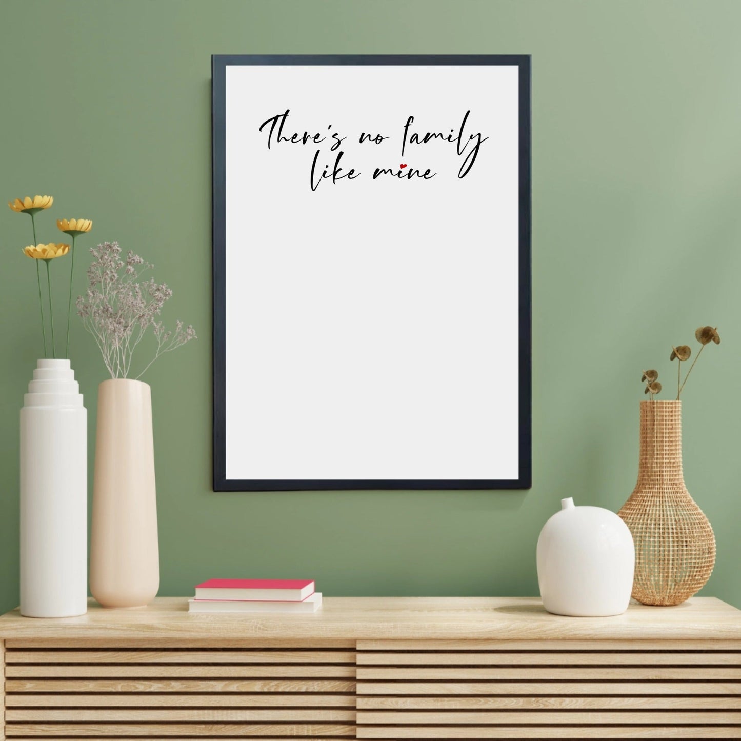 Personalised Family Crossword Frame – Custom Name Puzzle Art