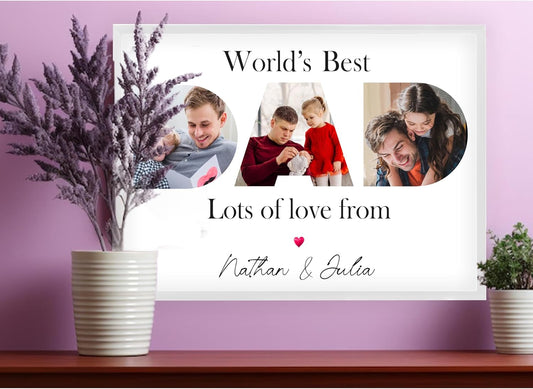 Custom Father's Day Poster – Personalised Gift