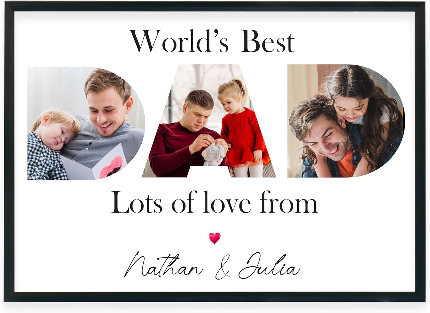 Custom Father's Day Poster – Personalised Gift