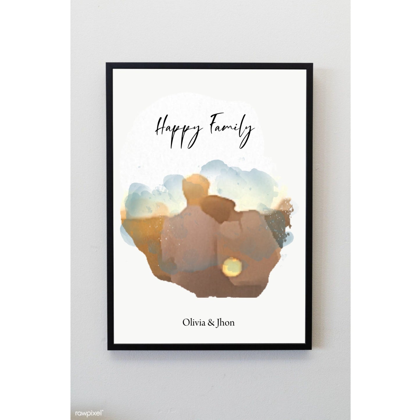 Custom Photo & Message Poster – Personalised Wall Art Gift