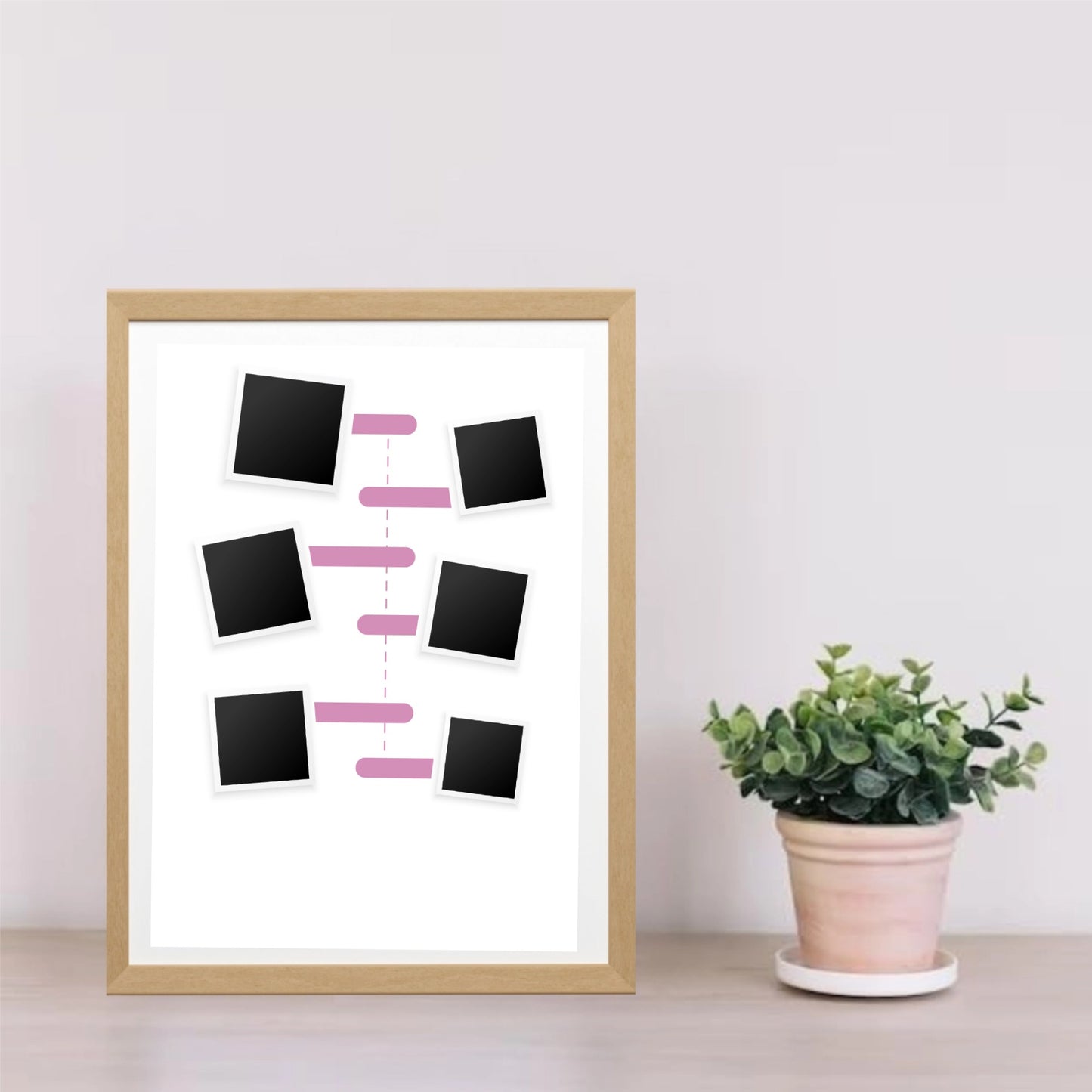 Our Love Story Poster – Personalised Timeline & Photo Print