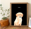 Custom Minimalist Pet Portrait – Watercolor Style