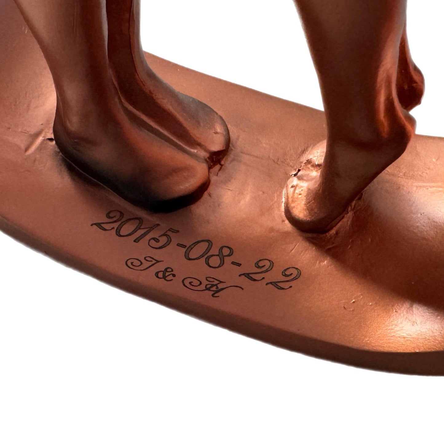 Bronze Anniversary Couple Figurines – Personalised Gift