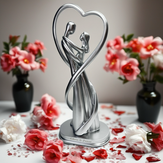 Custom Engraved Dancing Couple Figurine