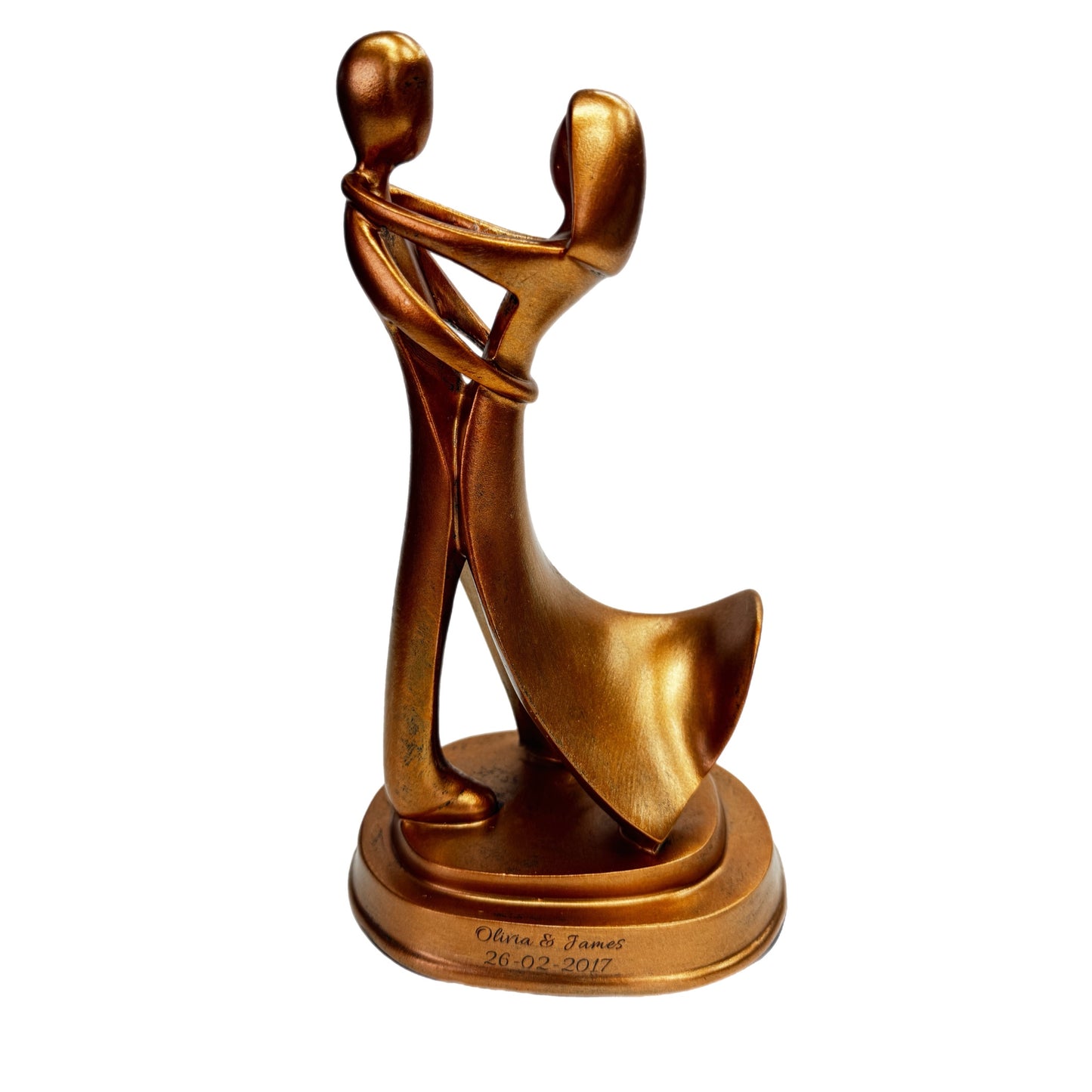 Engraved Dancing Couple Figurine – Romantic Anniversary Gift (23.5cm)