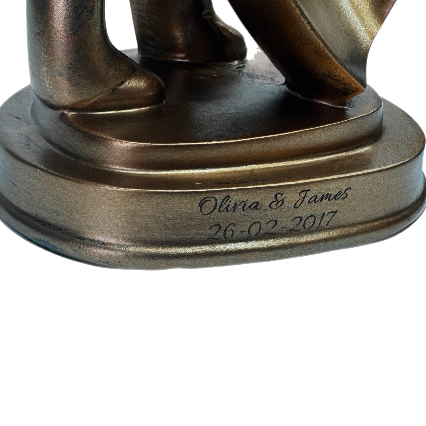 Engraved Dancing Couple Figurine – Romantic Anniversary Gift (23.5cm)