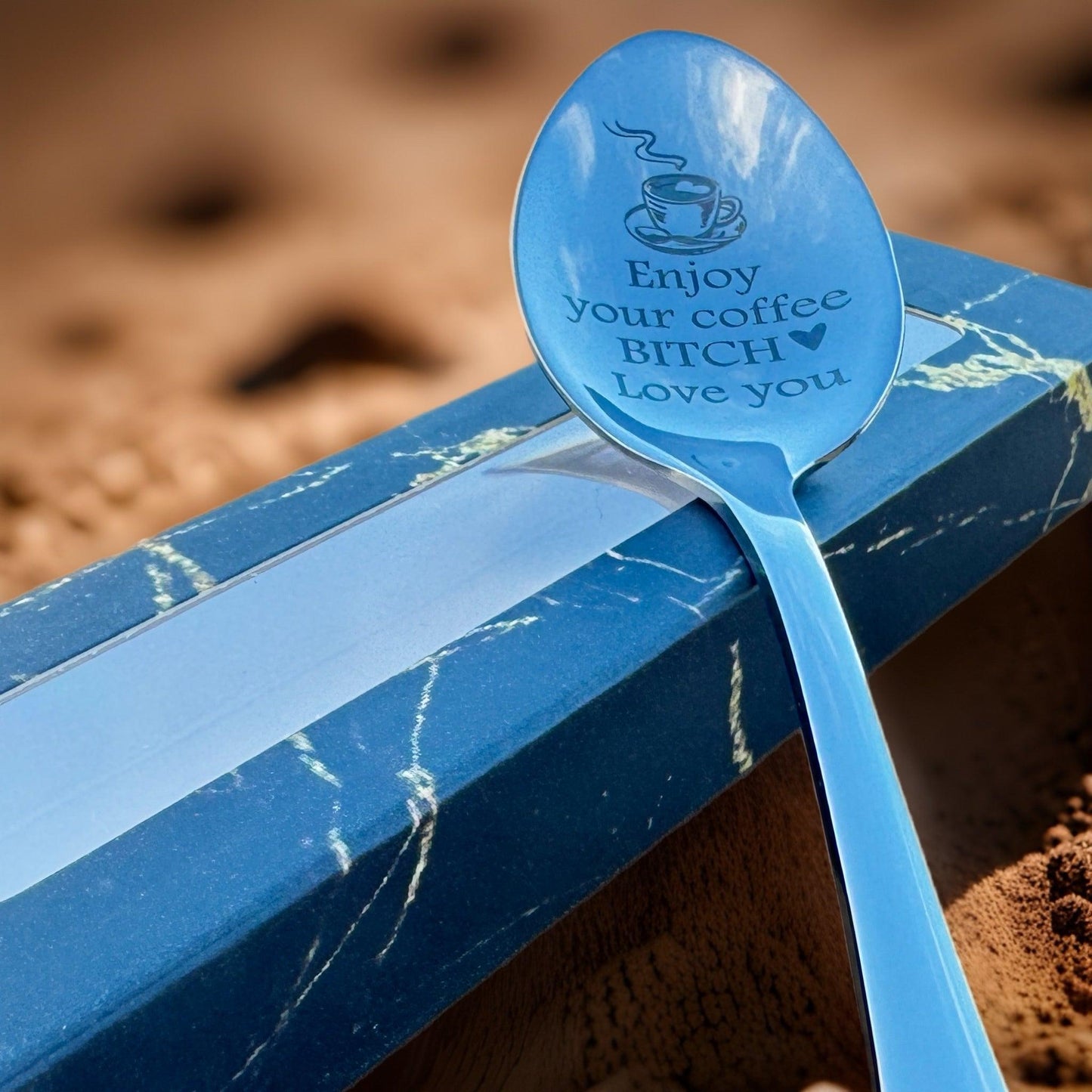 Personalised Stainless Steel Tea Spoon – Christmas Gift Idea