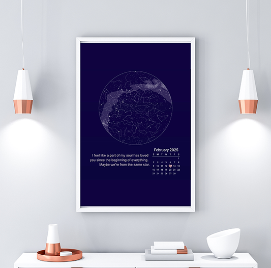 Custom Star Map Poster – Sky Full of Memories Night Print