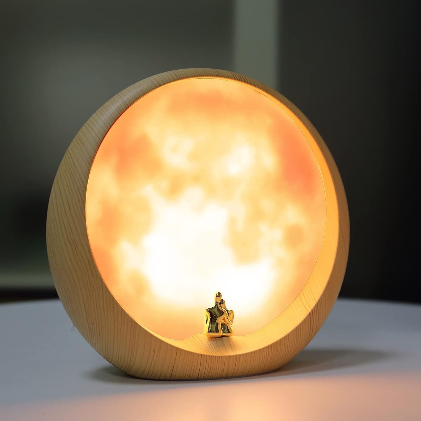 Personalized Moon Lamp with Photo & Text – Unique Custom Gift for Loved Ones
