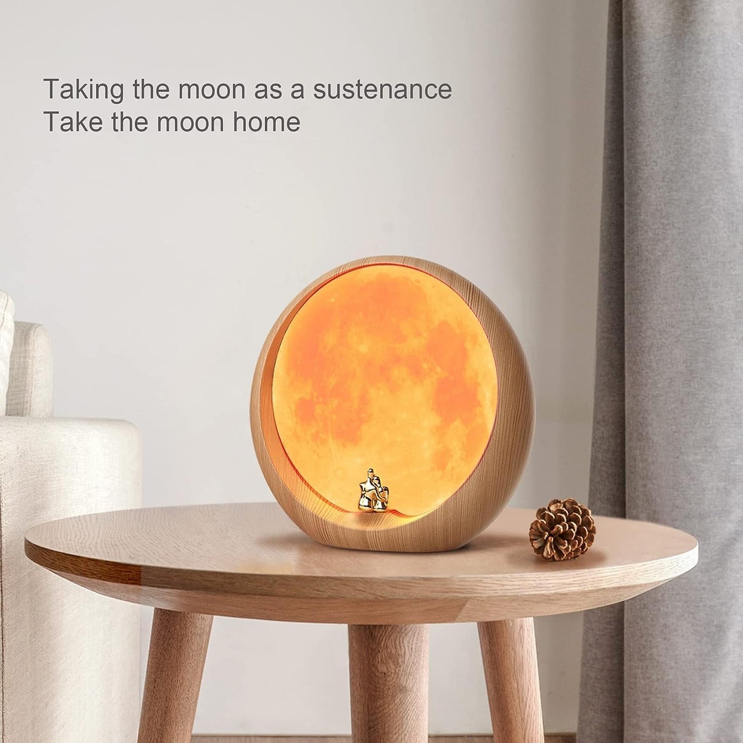 Personalized Moon Lamp with Photo & Text – Unique Custom Gift for Loved Ones