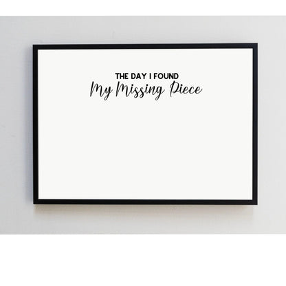 Personalised 'Heart Calendar' Frame with Two Photos – Celebrate the Day You Fell in Love