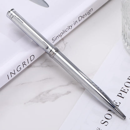 30 Personalised Engraved Luxury Metal Ballpoint Pen - Silver, Gold, Rainbow
