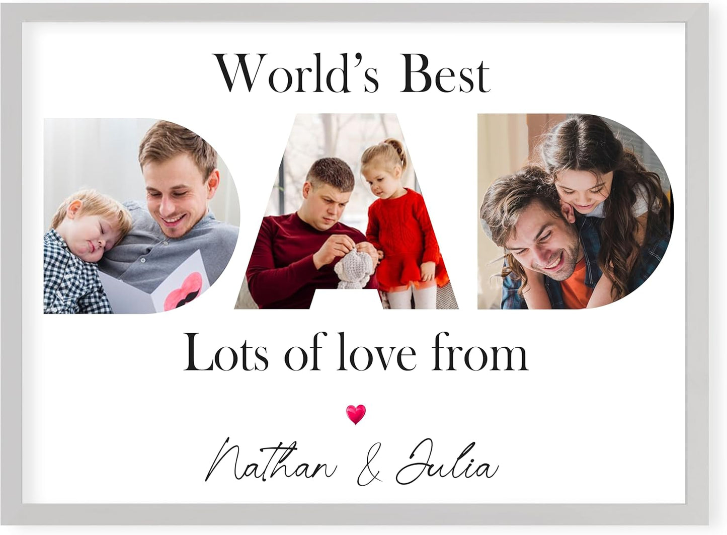 Custom Father's Day Poster – Personalised Gift