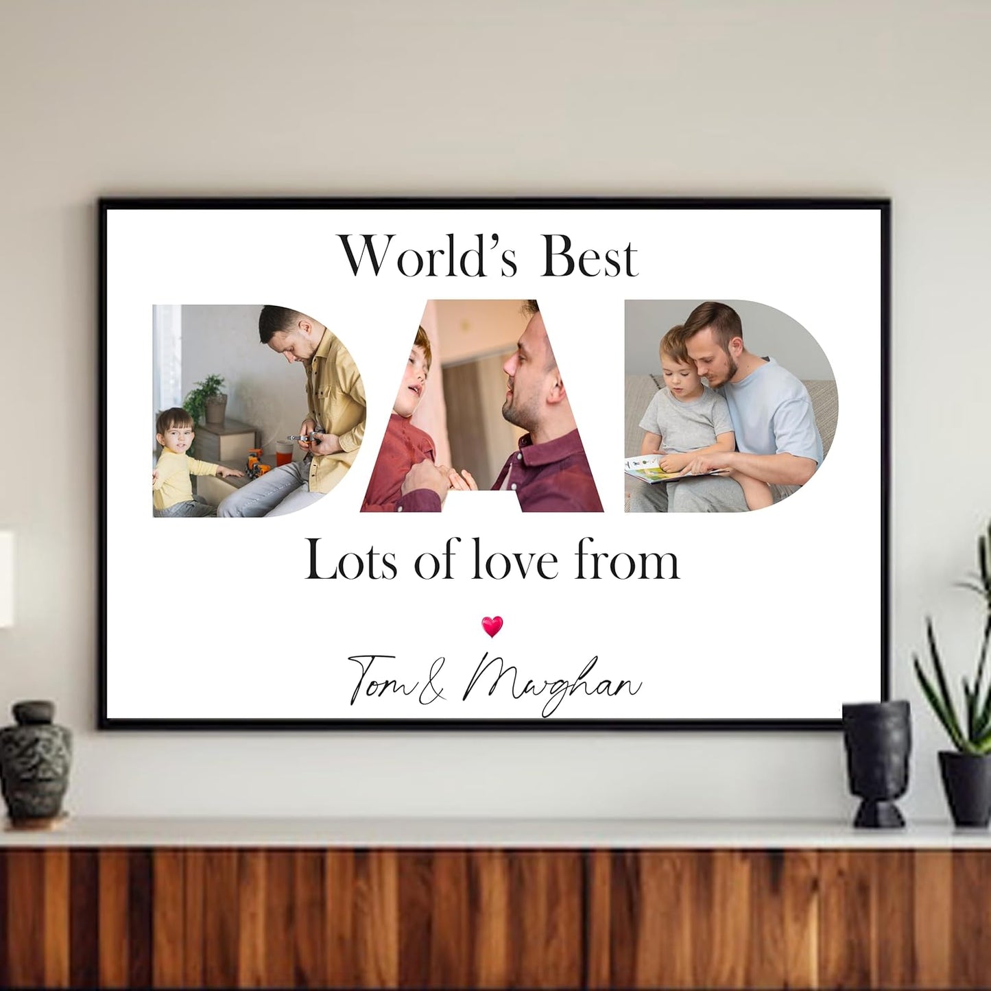 Custom Father's Day Poster – Personalised Gift