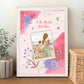 Floral Mum Photo Poster – Custom Framed Gift for Her