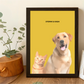 Custom Minimalist Pet Portrait – Watercolor Style