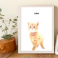 Custom Minimalist Pet Portrait – Watercolor Style