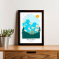 Personalised Adventure Map Poster – 4 Memory Locations