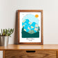 Personalised Adventure Map Poster – 4 Memory Locations