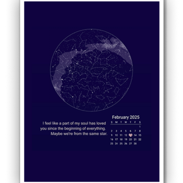 Custom Star Map Poster – Sky Full of Memories Night Print