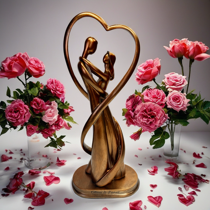 Custom Engraved Dancing Couple Figurine