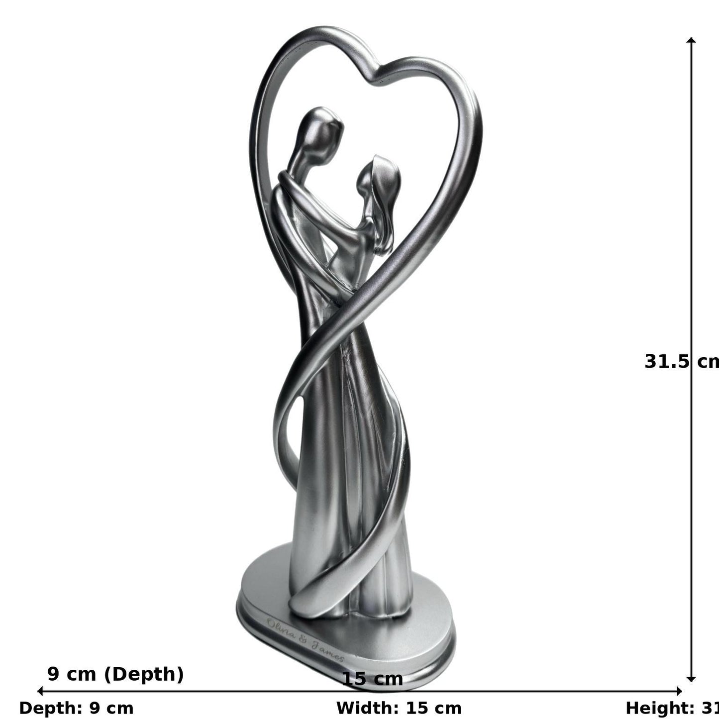 Custom Engraved Dancing Couple Figurine