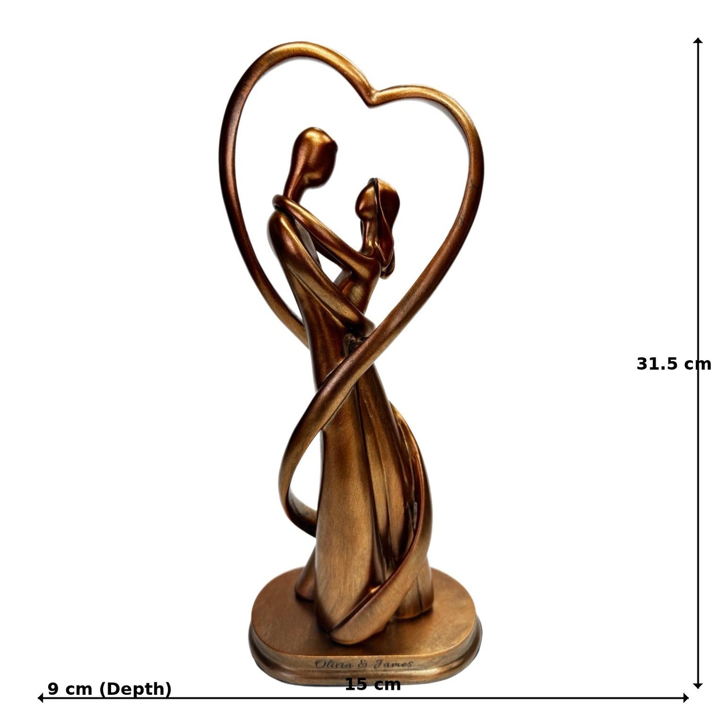 Custom Engraved Dancing Couple Figurine