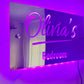 Personalised Name Decor – Modern Custom Wall Mirror