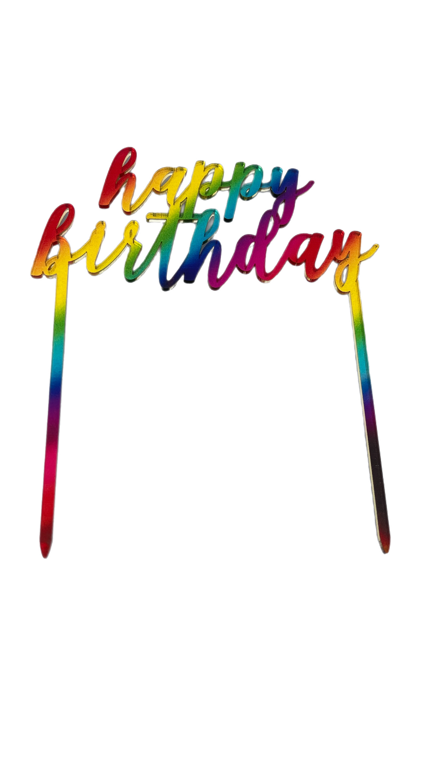 Happy Birthday Cake Toppers – Sparkle & Shine Celebration