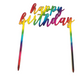 Happy Birthday Cake Toppers – Sparkle & Shine Celebration