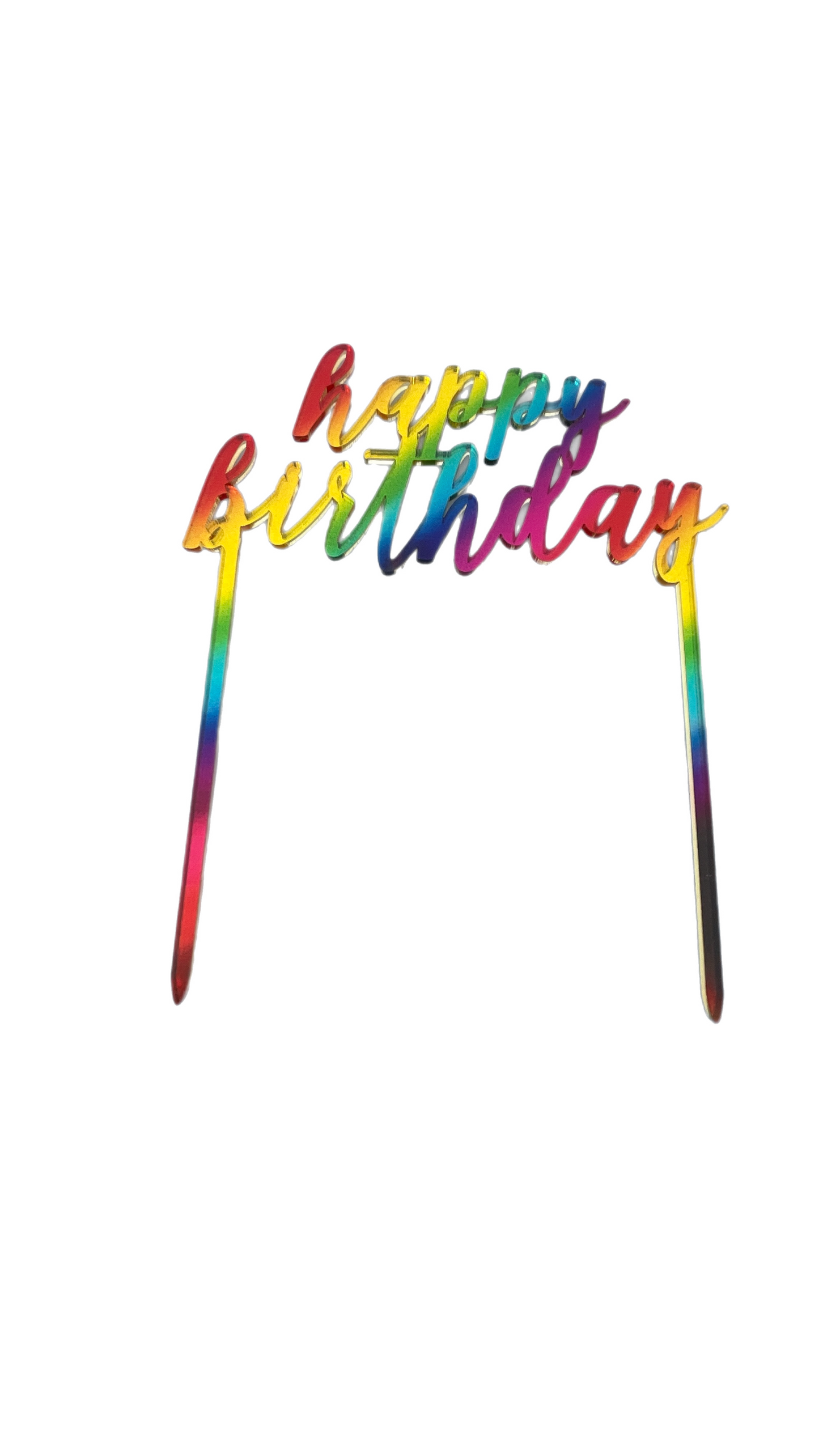 Happy Birthday Cake Toppers – Sparkle & Shine Celebration