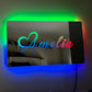 Custom Engraved LED Mirror – Remote Control, Rainbow Light
