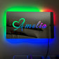 Custom Engraved LED Mirror – Remote Control, Rainbow Light