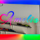 Custom Engraved LED Mirror – Remote Control, Rainbow Light