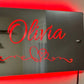 Personalised Name Mirror – Elegant Custom Wall Decor Gift