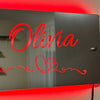 Personalised Name Mirror – Elegant Custom Wall Decor Gift