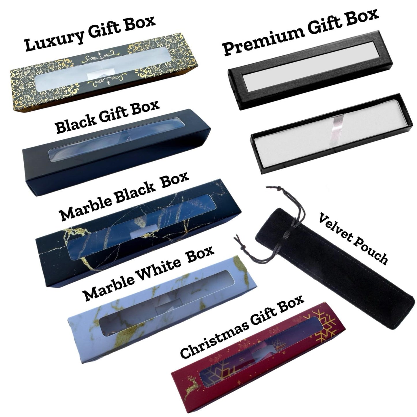 30 Personalised Engraved Luxury Metal Ballpoint Pen - Silver, Gold, Rainbow