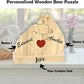 Custom Wooden Bear Family Puzzle with 2–7 Names – Gift for Family